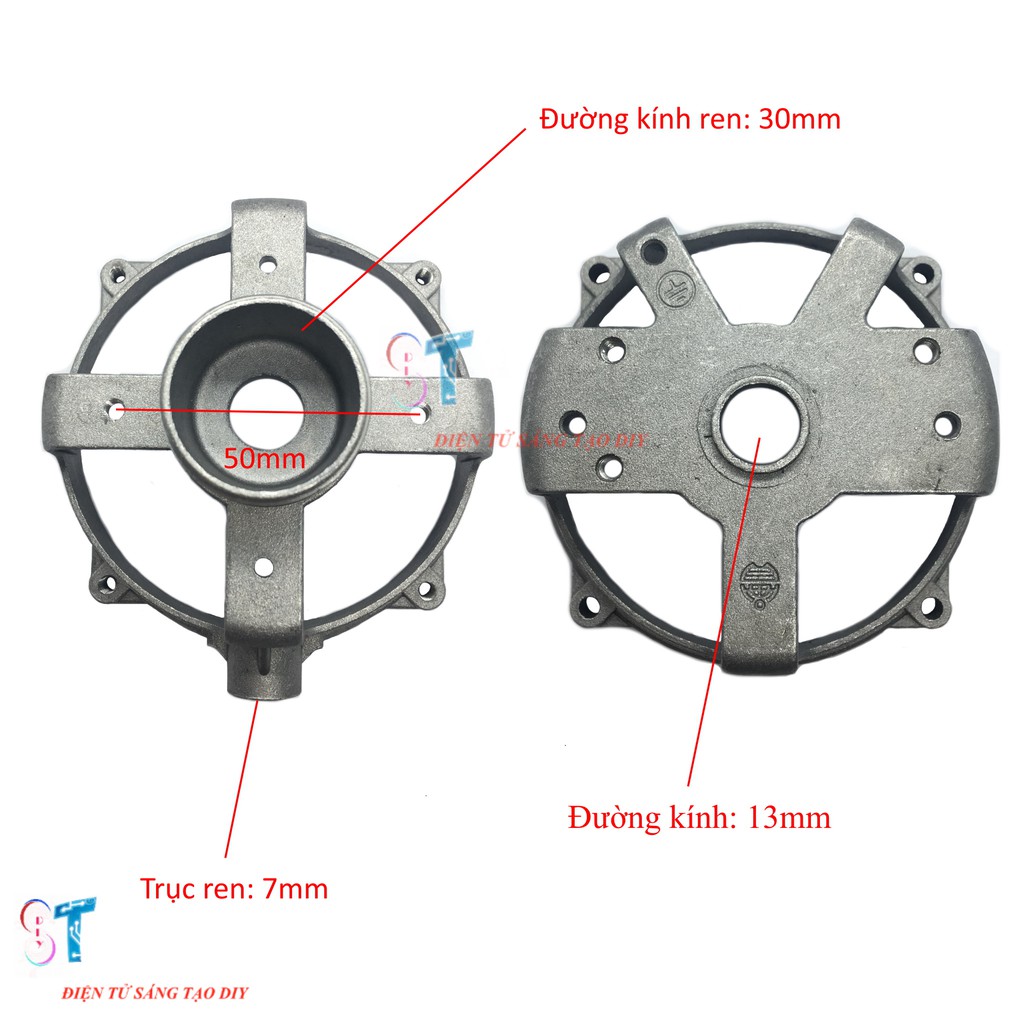 Bộ Vỏ Nhôm Stator Quạt Không Gắn Bạc Thau