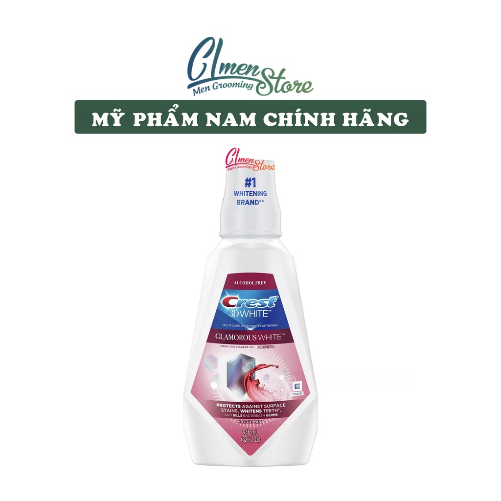 Nước súc Miệng Crest 3D White Glamorous White – 946ml