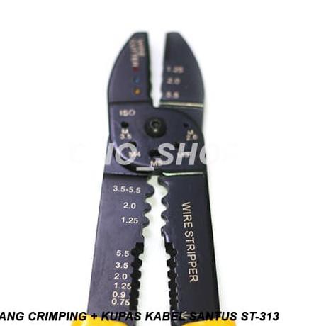 Kìm Cắt Dây Cáp Pn + Kẹp Tuốt Vỏ Dây Cáp St-313