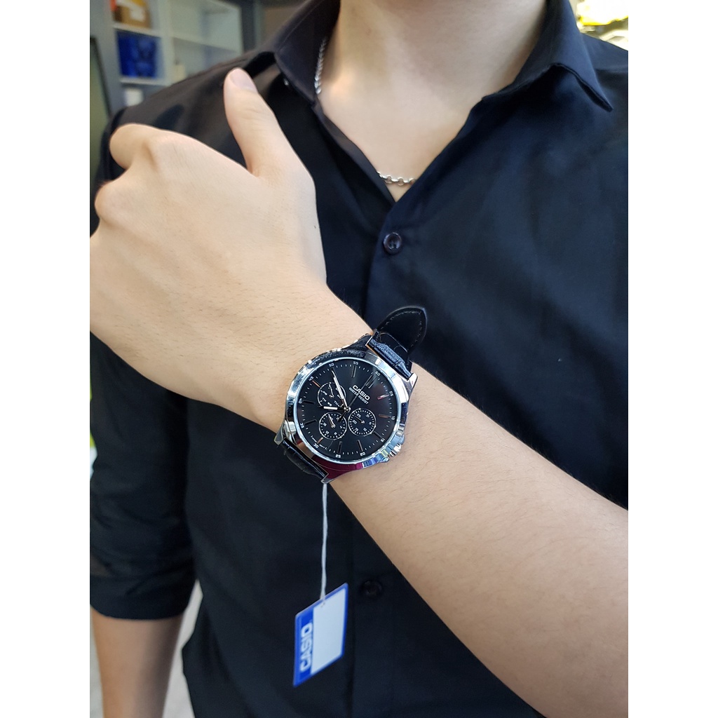 Đồng hồ nam casio MTP-V300 Đồng hồ kim  Đồng hồ đẹp chính hãng Anh Khuê