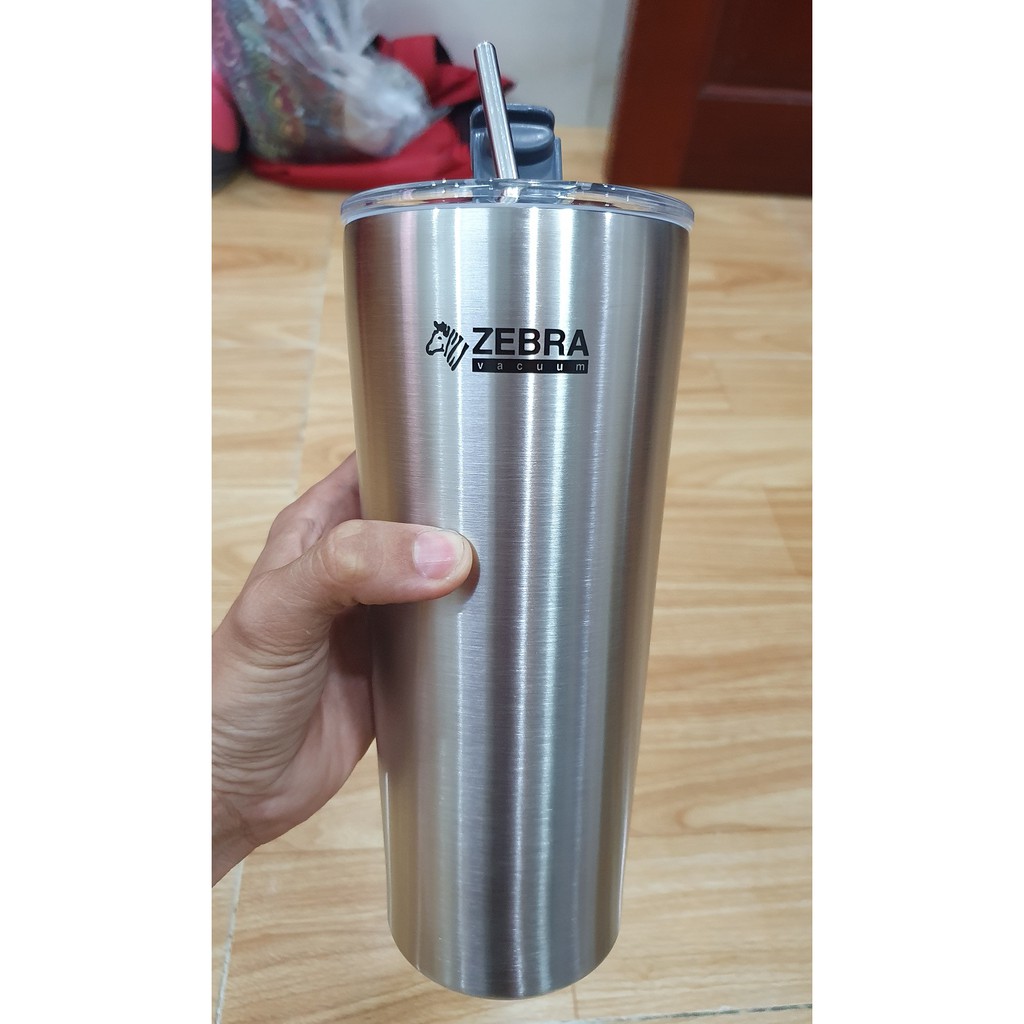 Ly giữ nhiệt Polar Zebra 870ml + Tặng Túi và Bộ ống hút Inox