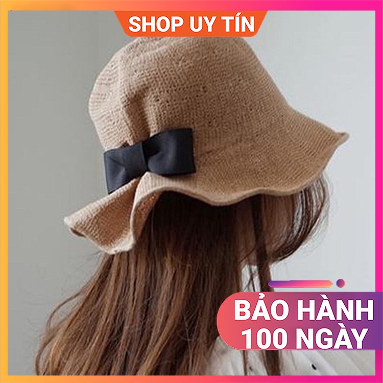 Mũ Đi Biển - Nón Cói Rộng Vành Vintage Cao Cấp Nữ Đẹp