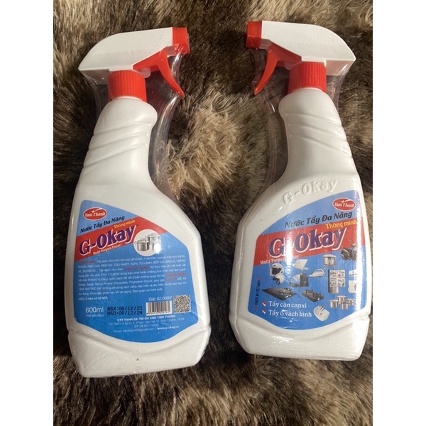 Nước tẩy rửa đa năng , tẩy xoong nồi , tẩy cặn canxi G okay 600ml