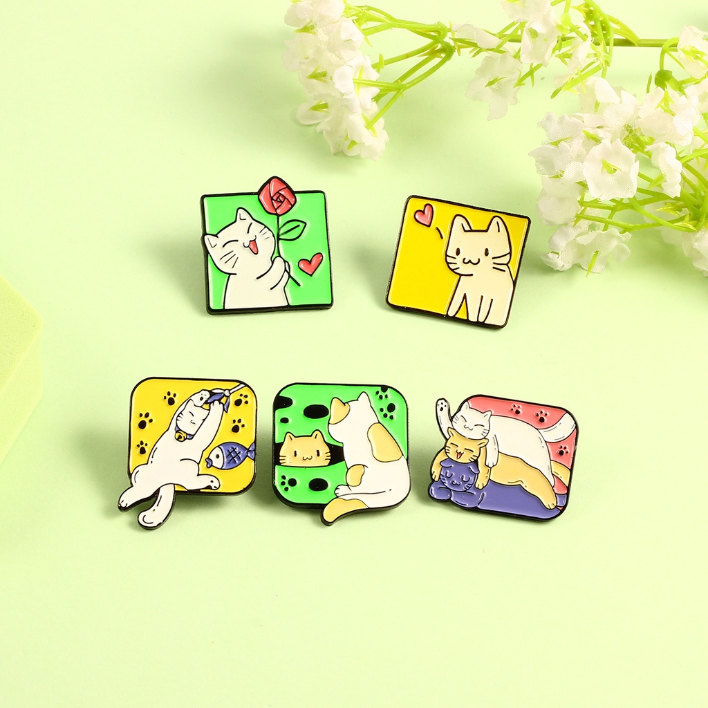 Trâm Cài Áo Hình Mèo Dễ Thương