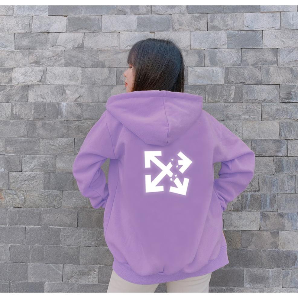 Aó khoác nỉ Hoodie phản quang Off White, Áo khoác nỉ nam nữ họa tiết hình cá tính - PQ35KN | BigBuy360 - bigbuy360.vn