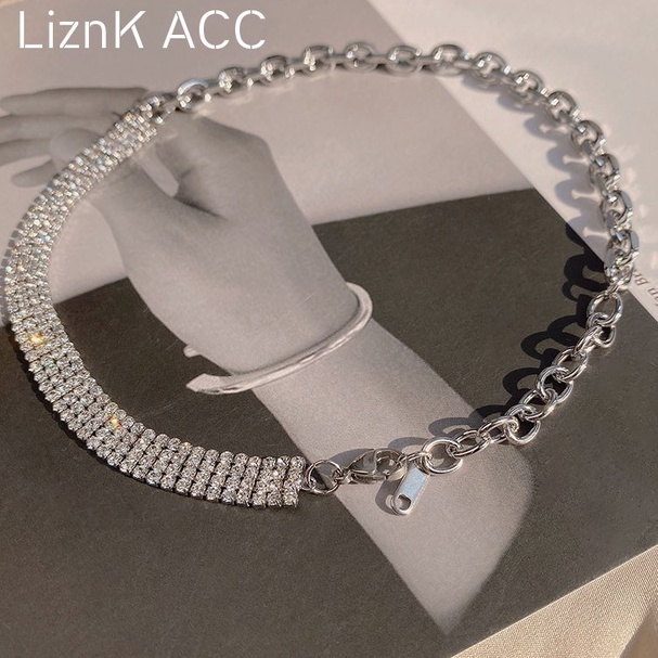 Dây Chuyền Choker Hạt Đá , Vòng Cổ Đính Hạt Sang Chảnh