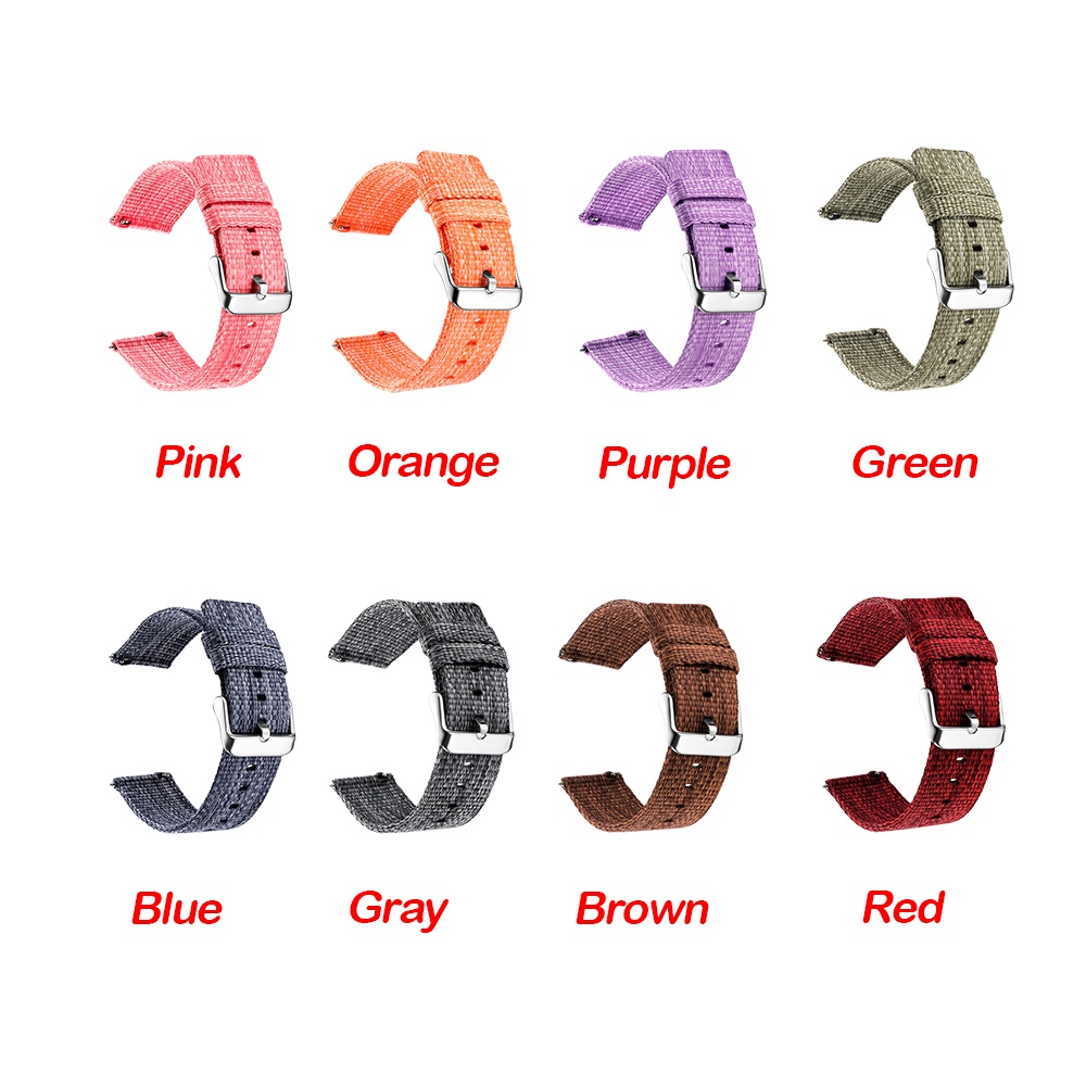 Dây Đeo Đồng Hồ Thay Thế Bằng Nylon Tháo Lắp Nhanh 18mm 20mm 22mm 24mm Cho Nam Và Nữ