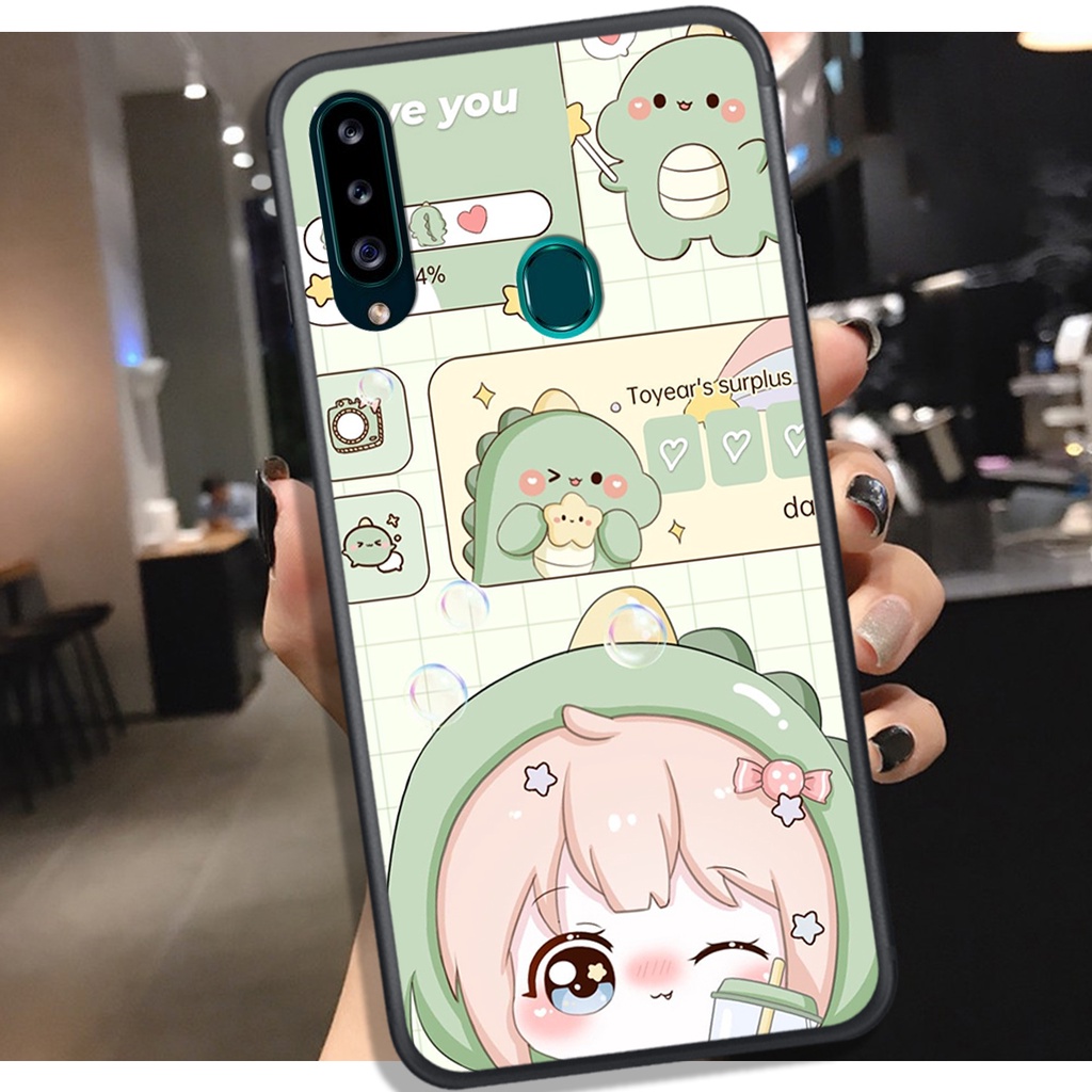 [HOT]ỐP SAMSUNG A20S - M20 - M30 , IN HÌNH KHỦNG LONG CHIBI SIÊU DỄ THƯƠNG.
