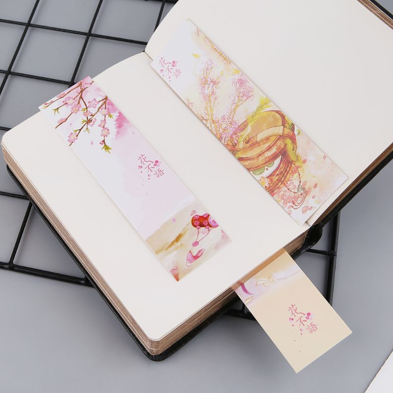 Set 30 Thẻ Bookmark Đánh Dấu Sách Phong Cách Trung Hoa