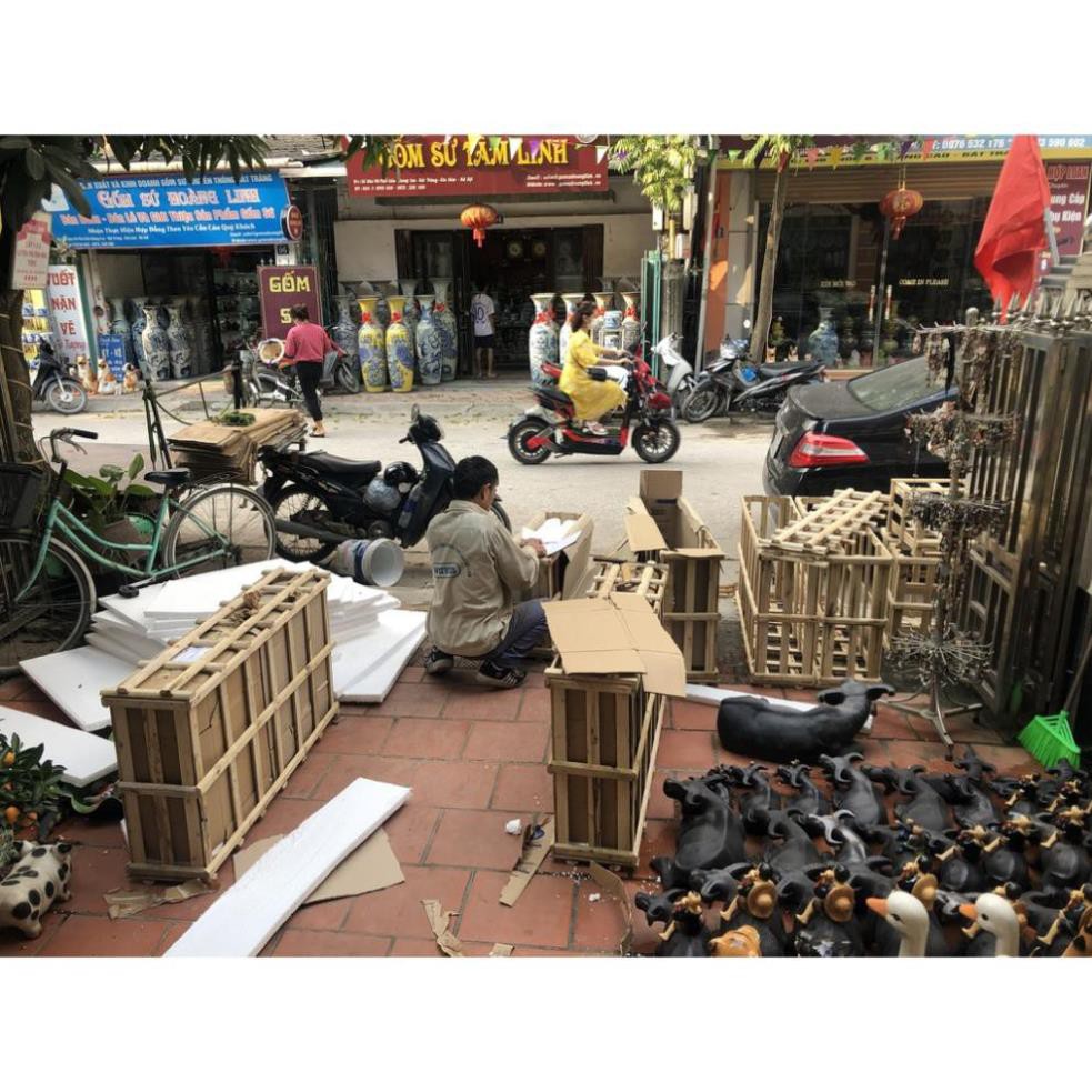 Bộ 4 bức Tranh Sứ Đắp Nổi Bát Tràng 50cmx1m 🔥 𝙎𝙞𝙚̂𝙪 𝙍𝙚̉ 🔥Tùng - Cúc - Trúc - Mai -Khung gỗ thông chống mối mọt | BigBuy360 - bigbuy360.vn