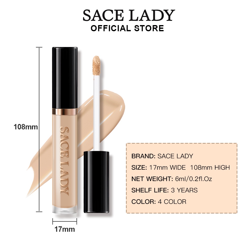 Kem che khuyết điểm SACE LADY che quầng thâm mắt và vùng da mặt bị ửng đỏ 6ml