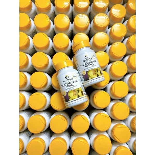 Tinh Dầu Hoa Anh Thảo Đức Warnke Nachtkerzenol 500mg 100 viên giúp làm đẹp da tóc cân bằng nội tiết