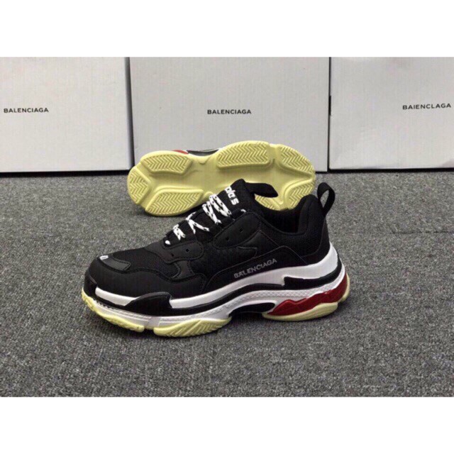 [SALE SỐC-SẴN HÀNG] Giày TRIPLE S đen trắng | BigBuy360 - bigbuy360.vn