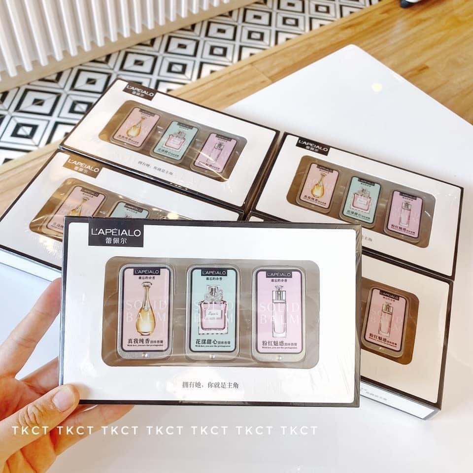 SET 3 Hộp Nước Hoa Khô Bỏ Túi 3 Mùi Hương L'apeialo