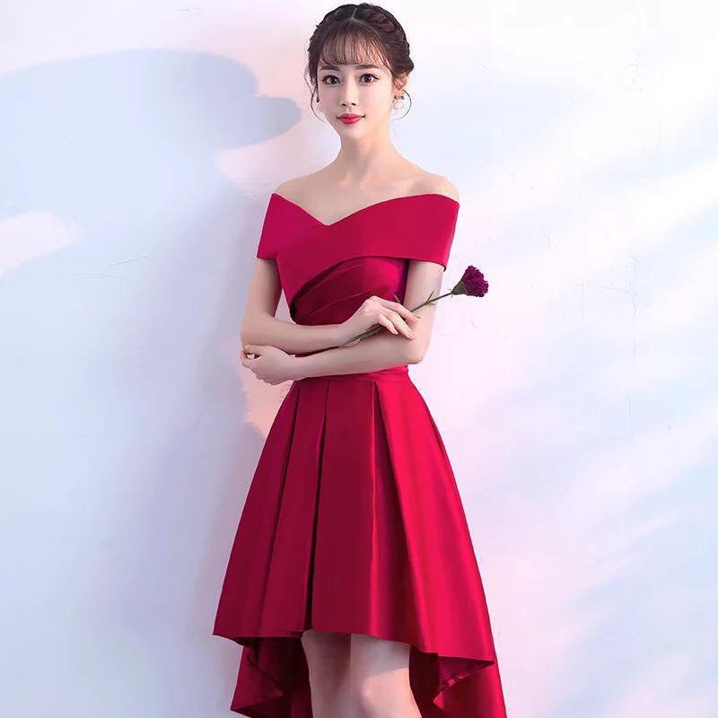 [ xả kho ] MiD Đầm đỏ gấm Hàn V1297 công chúa Mie Design kèm ảnh thật