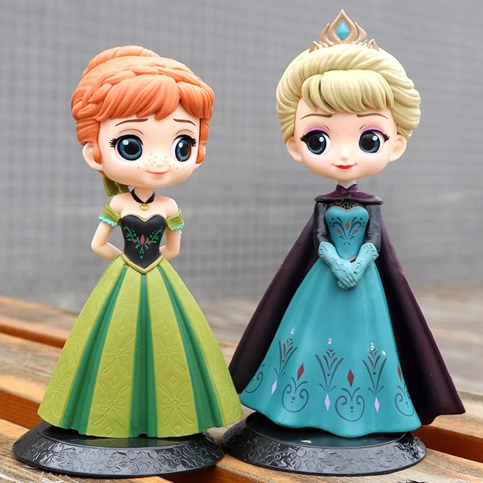 Mô Hình Búp Bê Công Chúa Anna Elsa Nàng Tiên Cá Alice Lọ Lem Nàng Tiên Cá Disney Trang Trí Bánh Kem Cho Bé