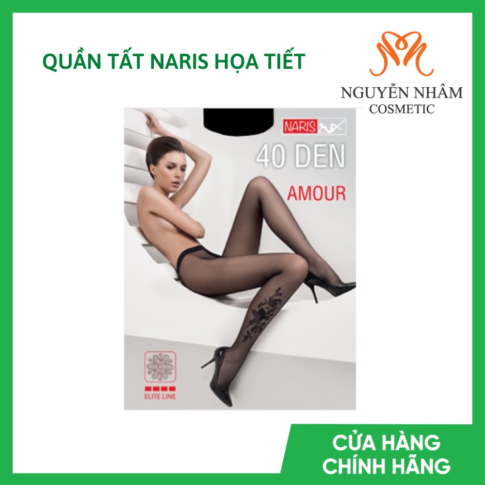 Quần tất Naris xăm họa tiết