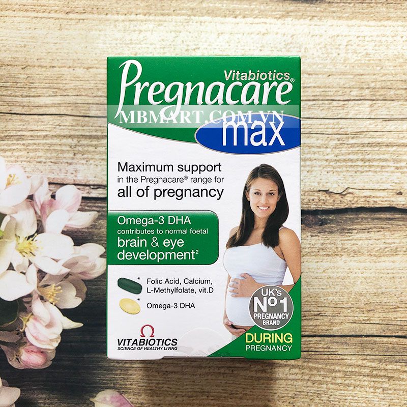 VITAMIN TỔNG HỢP CHO BÀ BẦU PREGNACARE MAX, ANH (84 VIÊN) BỔ SUNG VITAMIN  CHO BÀ BẦU, MẸ SAU SINH (date T7/2024)