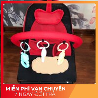 Ghế rung cho bé đa năng bập bênh - loại tự nhún có đồ chơi cho trẻ ngủ
