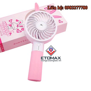 Quạt phun sương cầm tay mini pin sạc cao cấp