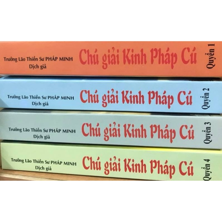 Sách - Combo Chú Giải Kinh Pháp Cú (Bộ 4 Cuốn)