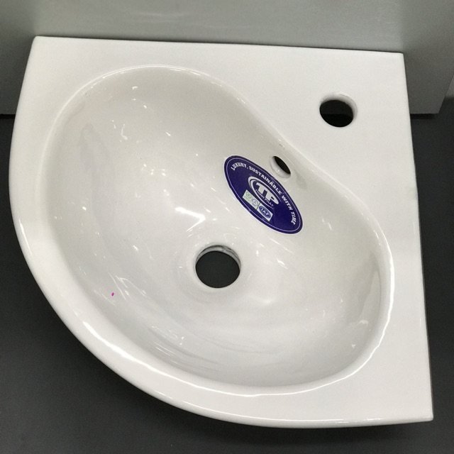 LAVABO GÓC NHỎ 36x36 LÒNG RỘNG VÀ SÂU