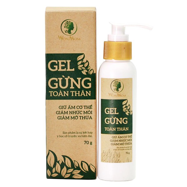 Gel gừng toàn thân Wonmom 70g