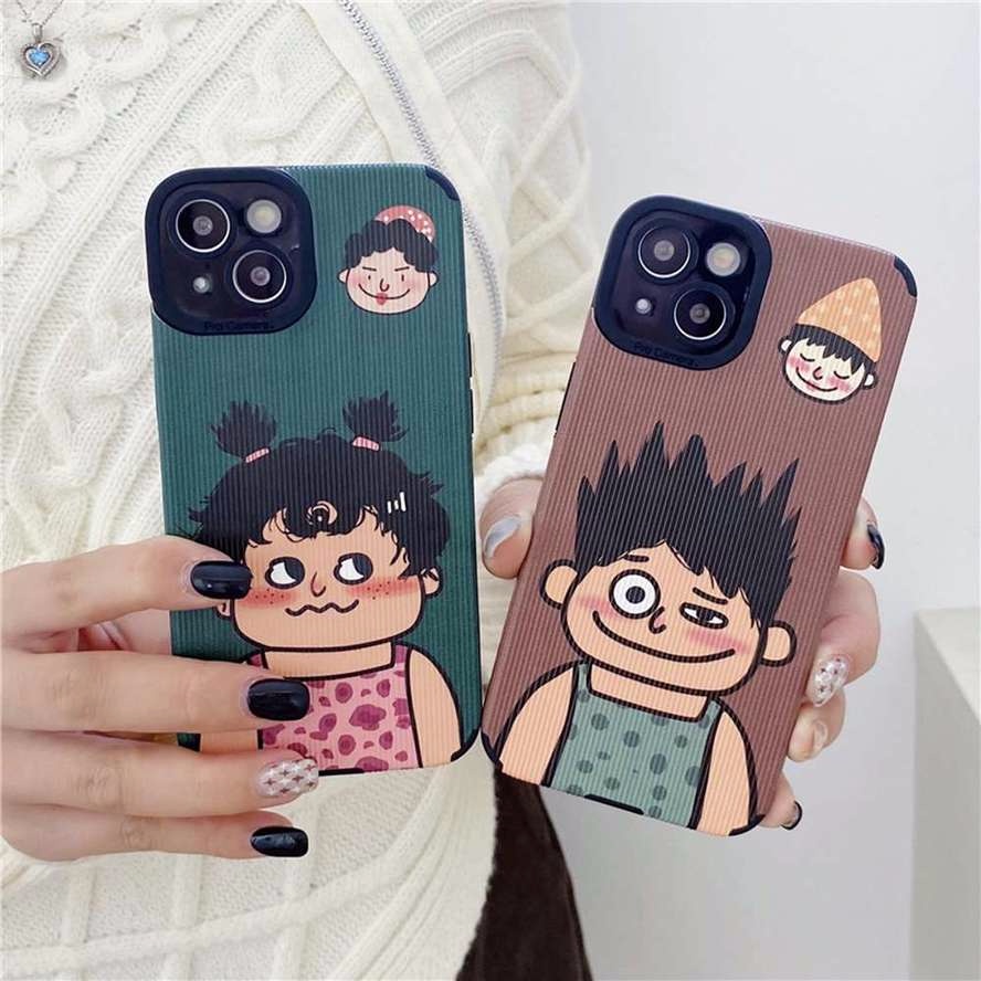 Ốp điện thoại chống sốc in hình cặp đôi dễ thương thích hợp cho iPhone 13 12 11 Pro Xs Max SE 2020 X XR 7 8 Plus
