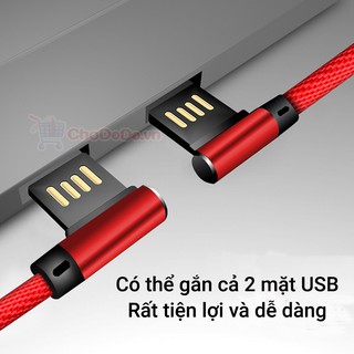 Cáp Sạc Vuông Góc iPhone Android Dành Cho Game Thủ CS14