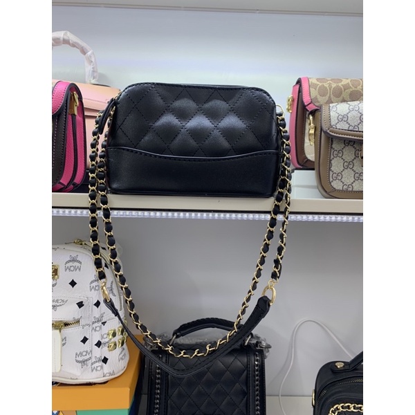 Túi hobo mini trần trám đeo chéo bản 2 dây xích thời trang( cam hết hàng đẹp chuẩn ) ảnh thật cuối TA233