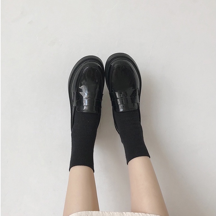 Giày moca đế bằng vintage nữ sinh phong cách ulzzang