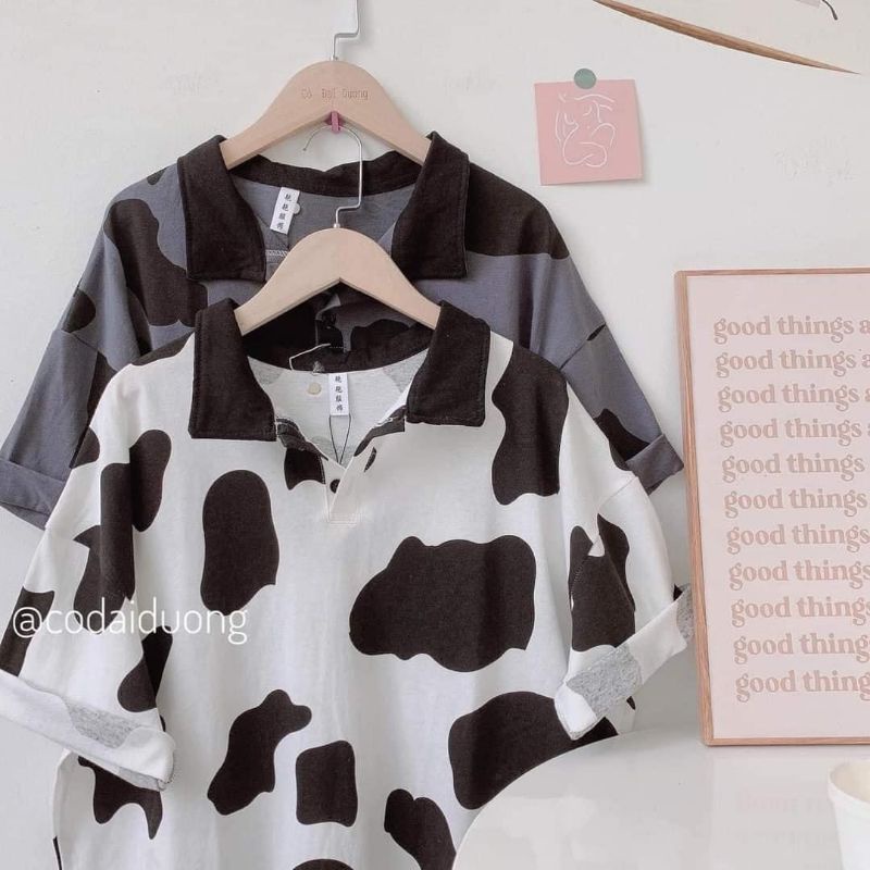 Áo Thun POLO G. C, Áo Phông Có Cổ Form Rộng Tay Lỡ