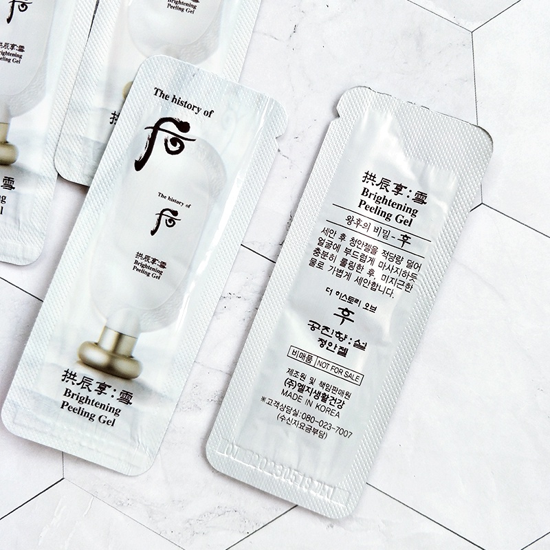 Combo 10 Sample Tẩy Tế Bào Chết Sáng Da The History Of Whoo Brightening Peeling Gel 1ml x 10