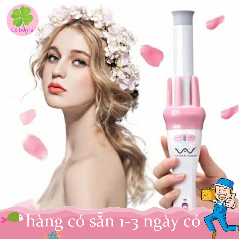 【Xác thực】 Máy Uốn Tóc🌸Máy Làm Tóc Làm Xoăn Xoay Tự Động 360 Độ Hàng Chính Hãng VIVID & VOGUE