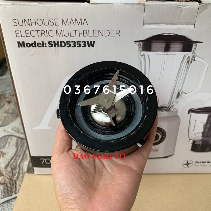 [Mã ELHA22 giảm 5% đơn 300K] DAO MÁY XAY SINH TỐ ĐA NĂNG SUNHOUSE MAMA SHD5353W