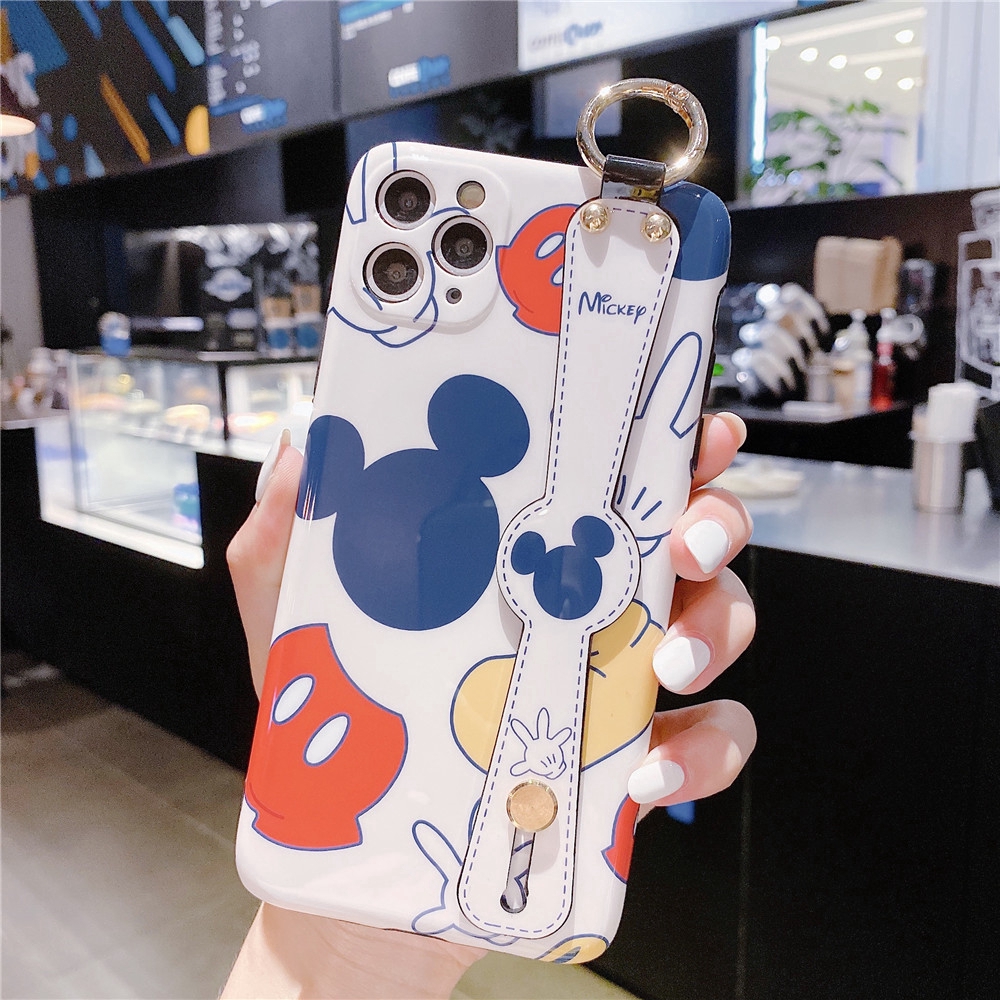 Ốp iPhone Wristband Mickey iPhone 11 Soft TPU Case iPhone XS MAX XR i6 i7 i8 Plus Case Cover iPhoneSE iPhone11 Pro Max Cover