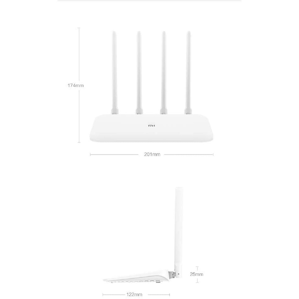 Thiết Bị Phát Wifi Xiaomi Mi 4a 2.4ghz 5ghz 4 Ăng Ten Ips6 Wifi Xiaomi