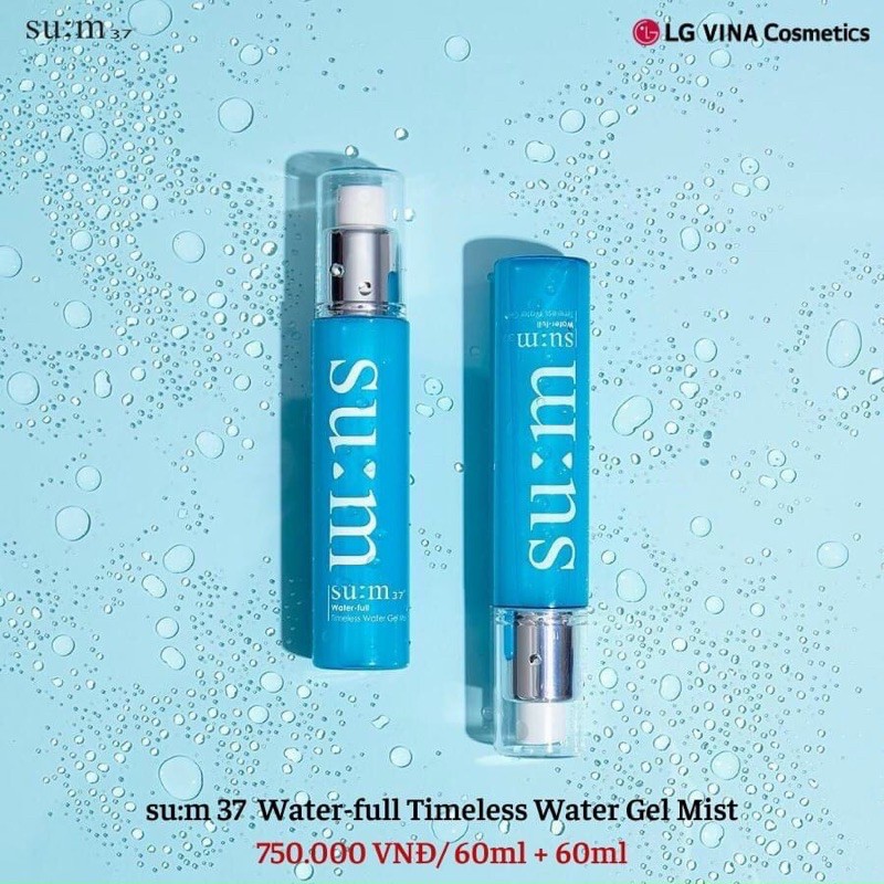 Xịt Khoáng Cấp Nước Sum Waterfull Timeless Water Gel Mist date 2023 Có Tem