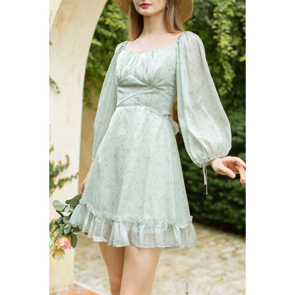 TIELA Đầm váy hoa cột nơ - Emma Dress