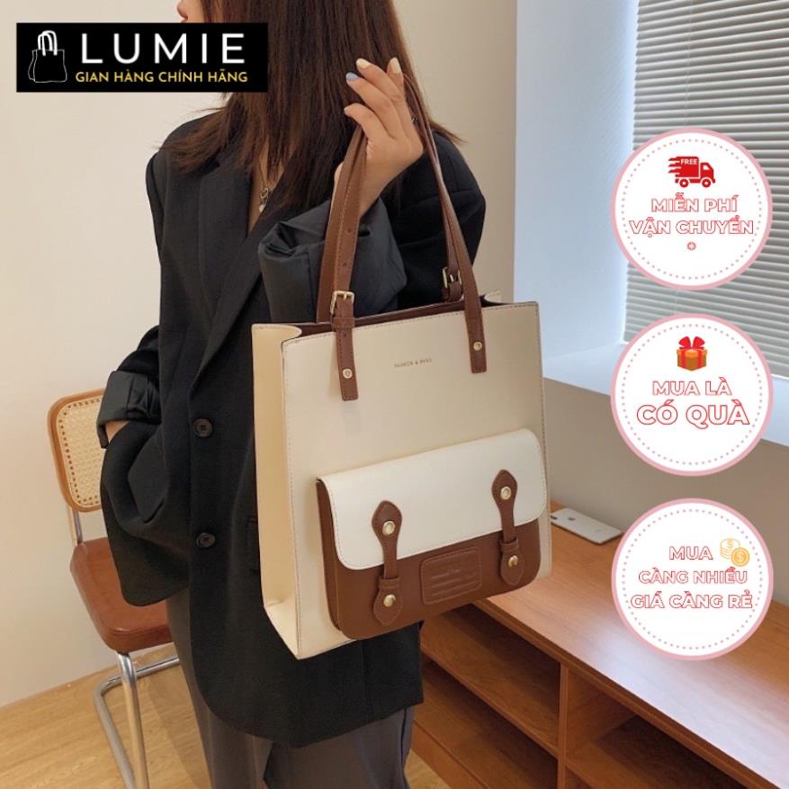 Túi tote xách tay, đeo vai, túi công sở, túi đi chơi, đi học, đi làm, chất da cao cấp size 30cm LB065