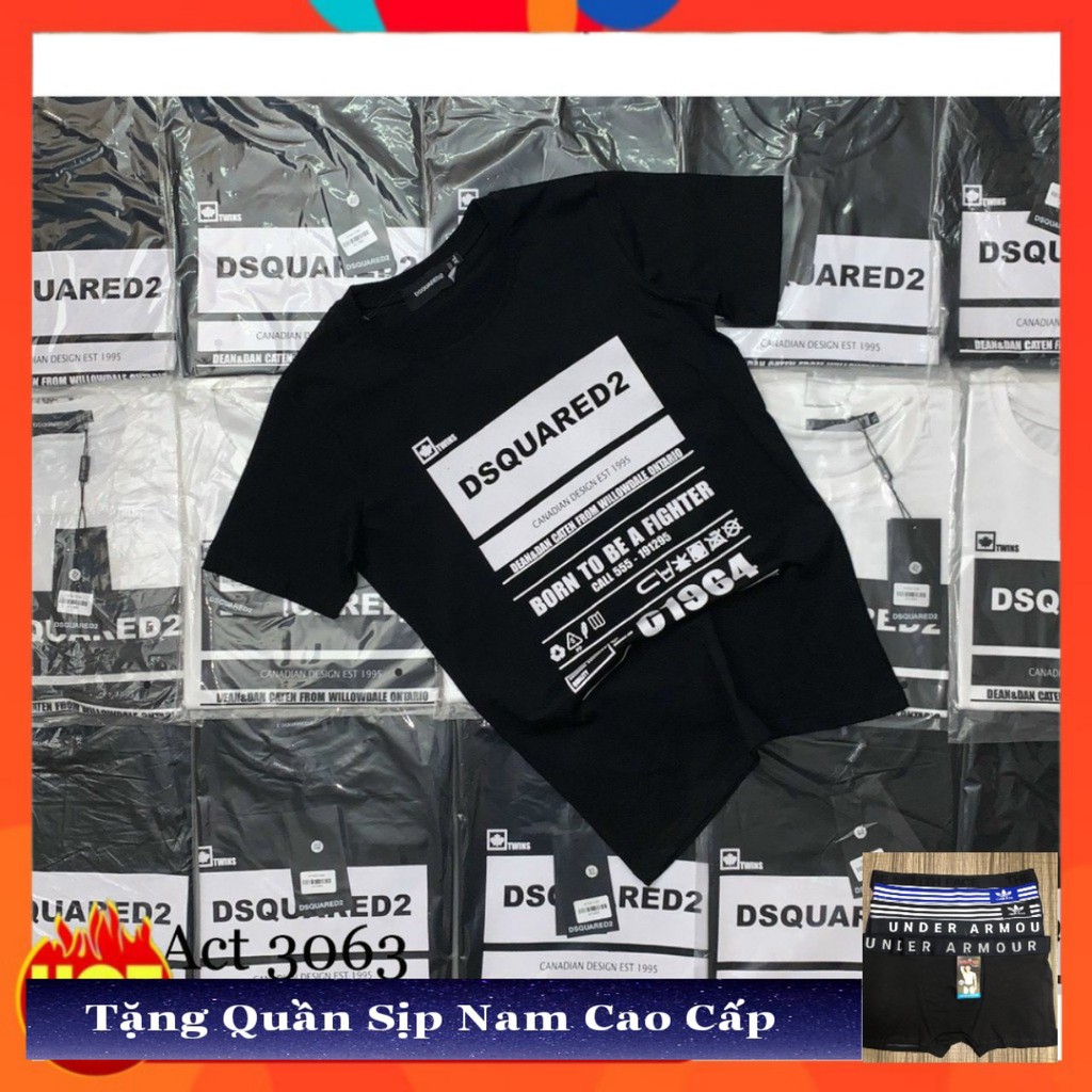 Áo Phông Nam Cổ Tròn Chất Thun Cotton Mềm Mịn Co Giãn 4 Chiều In Nhiệt Chữ Đen Trắng - AH05