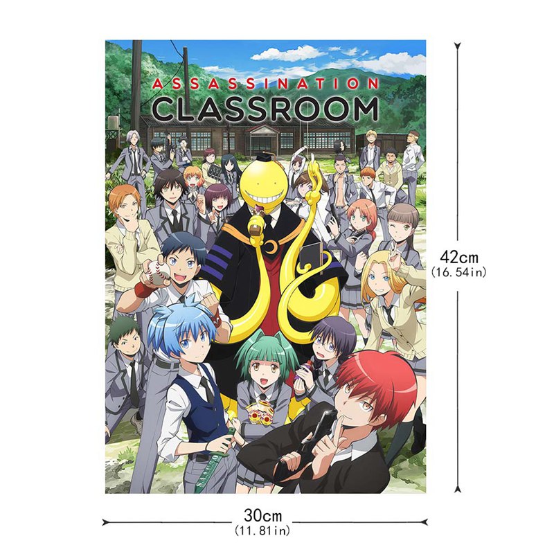 Poster Khổ A3 Hình Nhân Vật Anime Lớp Học Ám Sát