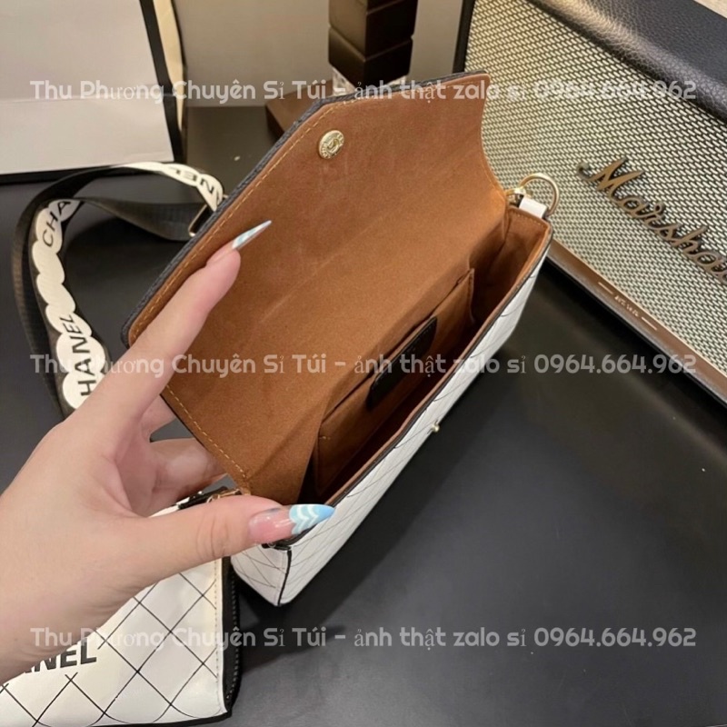 Sét C.N kẻ ô chéo 3 món hàng loại 1, kèm dây đeo chéo bản to (hàng chuẩn ảnh)