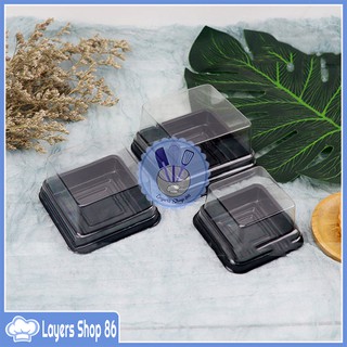10 Hộp đựng bánh trung thu nhựa đế đen đựng bánh 200g-300g