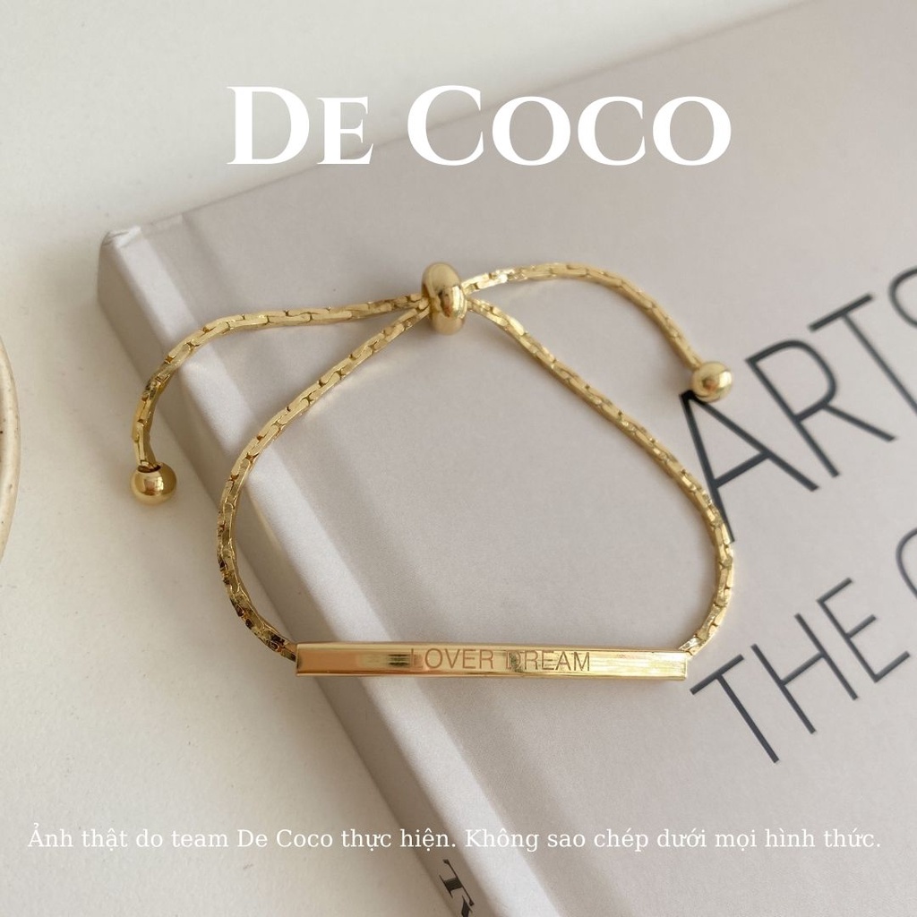 Vòng tay nữ, lắc tay gold bar De Coco decoco.accessories