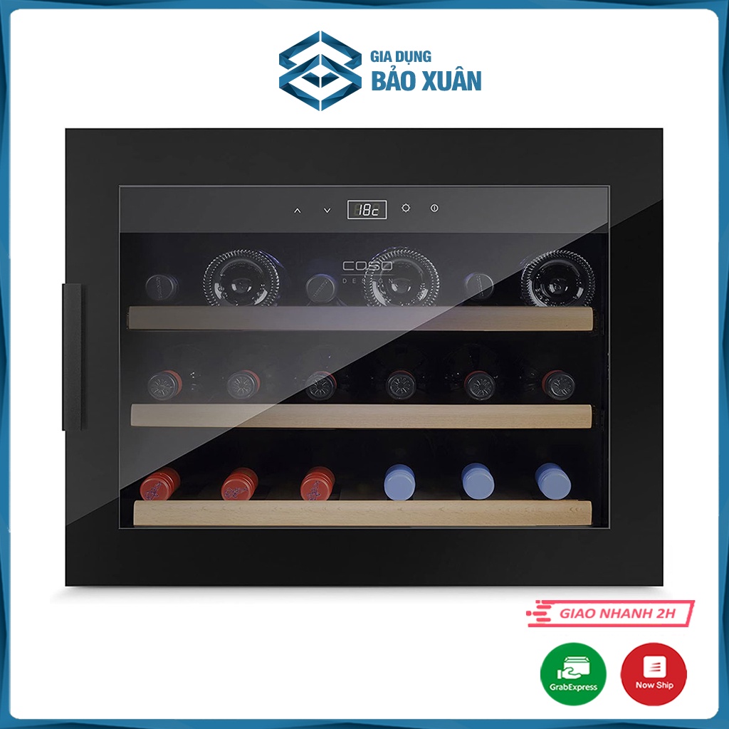 Tủ rượu Caso Winesafe 18 EB Black 18 chai - Tủ bảo quản rượu vang âm tủ