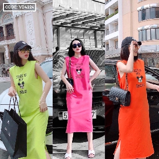 Đầm Suông In Mickey Cá tính