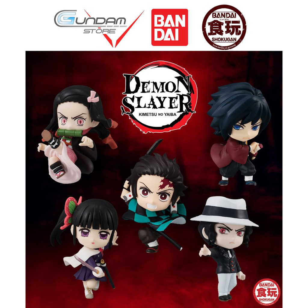Bandai Mô Hình Demon Slayer Kimetsu no Yaiba Adverge Motion 3 Set Shokugan Candy Toy Figure Đồ Chơi Anime