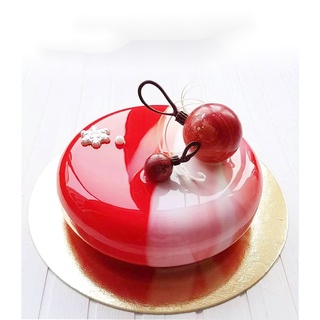 Khuôn Silicone Làm Bánh Mousse Hình Tròn Tráng Gương Kiểu Pháp