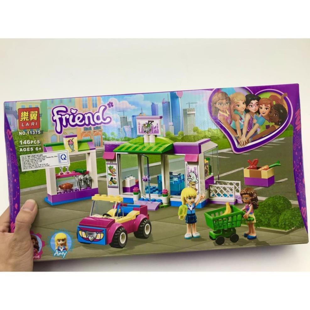 [Khai trương giảm giá] FRENDS_Lego Friend Mô hình Lắp Ráp Siệu Thị, Quầy Nước Cho Bé Gái (146 miếng)